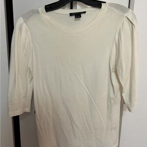Something Navy Cream Top - size small